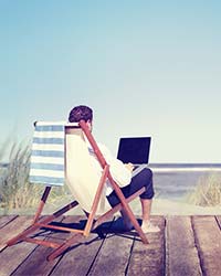 Businessman-Working-by-the-Beach