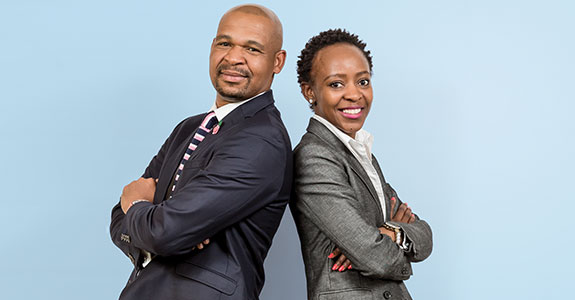 Tshego Sefolo (founder and CEO) and Londeka Shezi